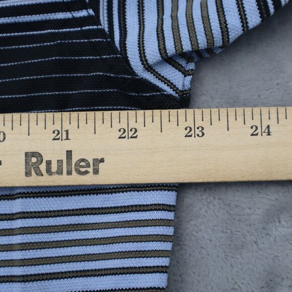 Nike Golf Polo Shirt Mens XL Extra Blue Striped Casual Dri-Fit Golfing Golfer - Picture 6 of 16